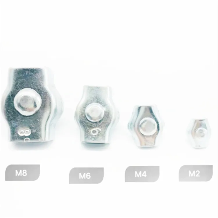 Wholesale 304 Stainless Steel Wire Rope Double Chuck Fastening Clip Wire Rope Clip Clamp
