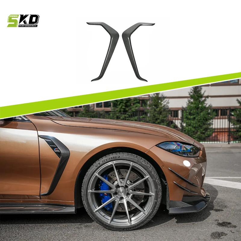 Dry Carbon Fiber for M3 G80 2021+ CFA Style Side Fender Trims (for add to MP side fender vent)