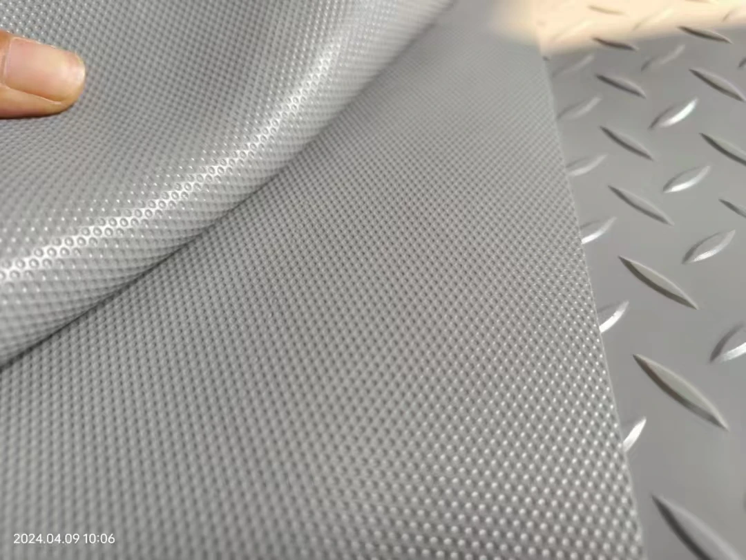 Industrial pattern 3mm best price anti-skid PVC Plastic Rubber Floor Mats for industrial garage factory Kitchen Swimming Pool