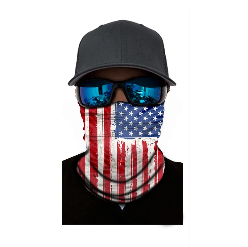 
Factory Direct Sale Printing Fans American Flag Custom Bandanas 