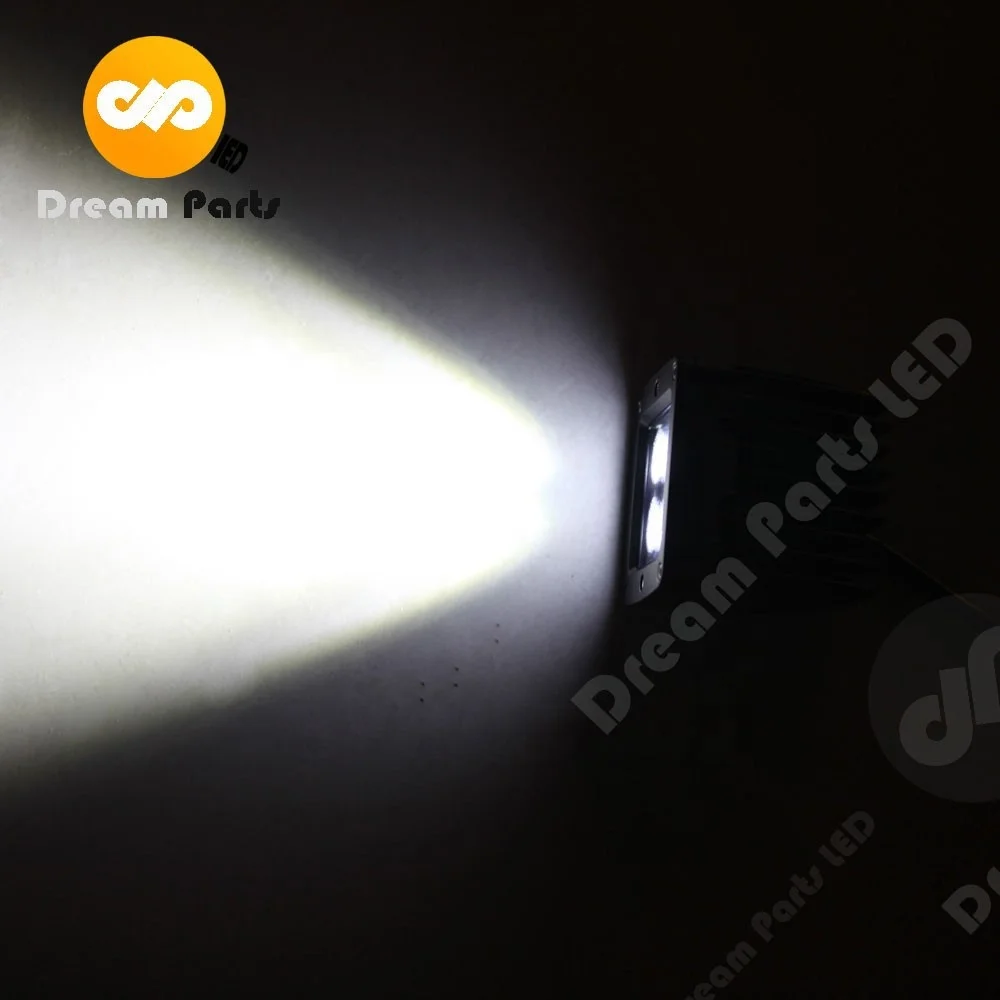 Wholesale 3 inch 9v-32v Square 20w Auto Led Work Light DRL Fog Lamp For ATV SUV Motorcycle Pod Lights