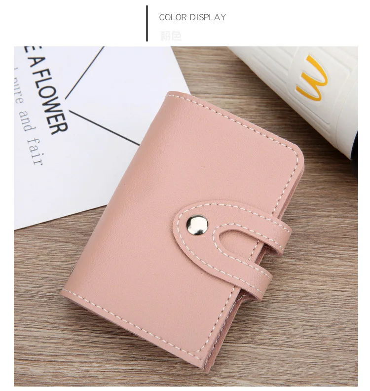 New Product Mini Card Holder Binder Planner PU Leather Logo Custom Save Money Wallet Budget Binder with Cash Envelope