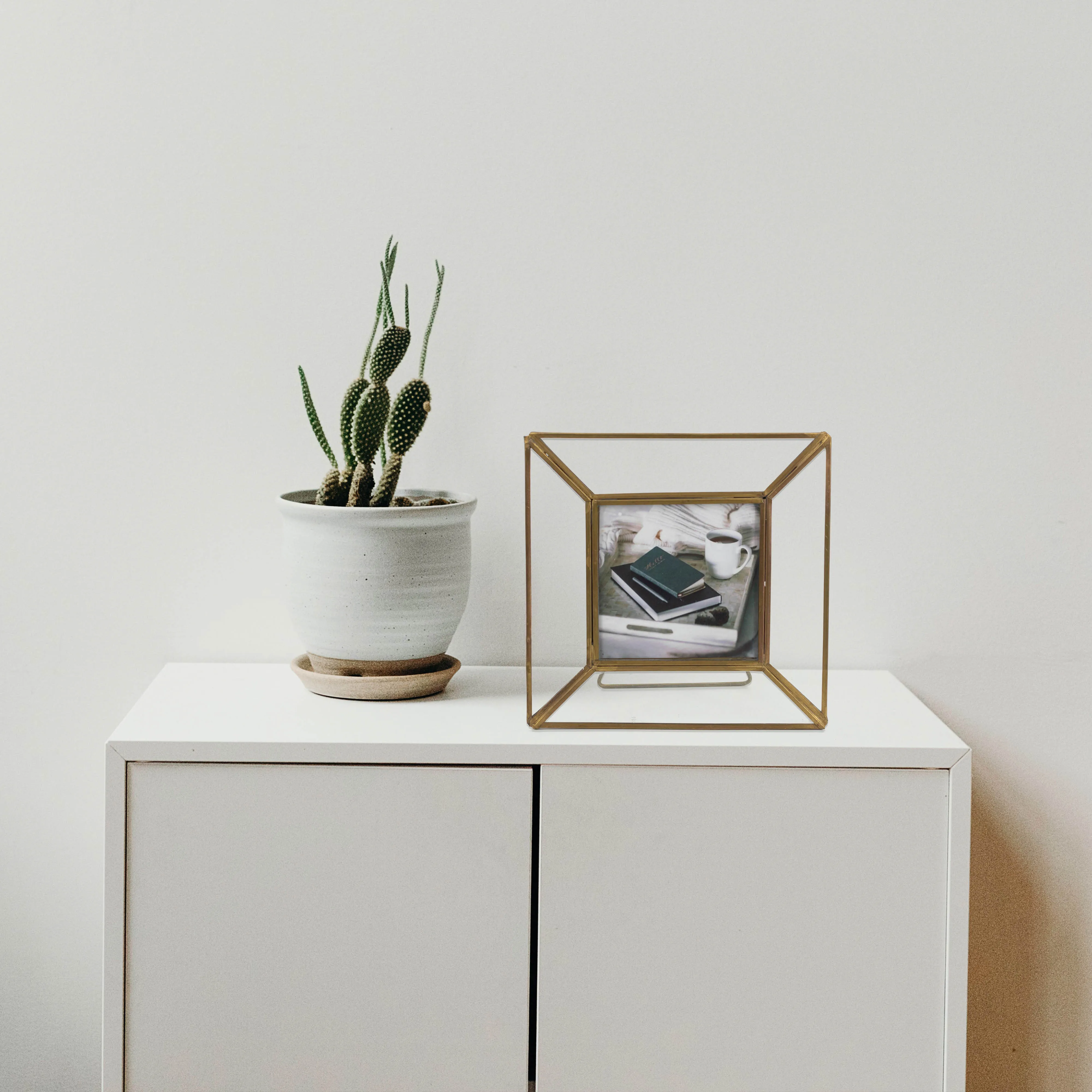 Home Furnishing Personality Creative Decoration Iron Art Geometric Metal Three-Dimensional Picture Photo Frame