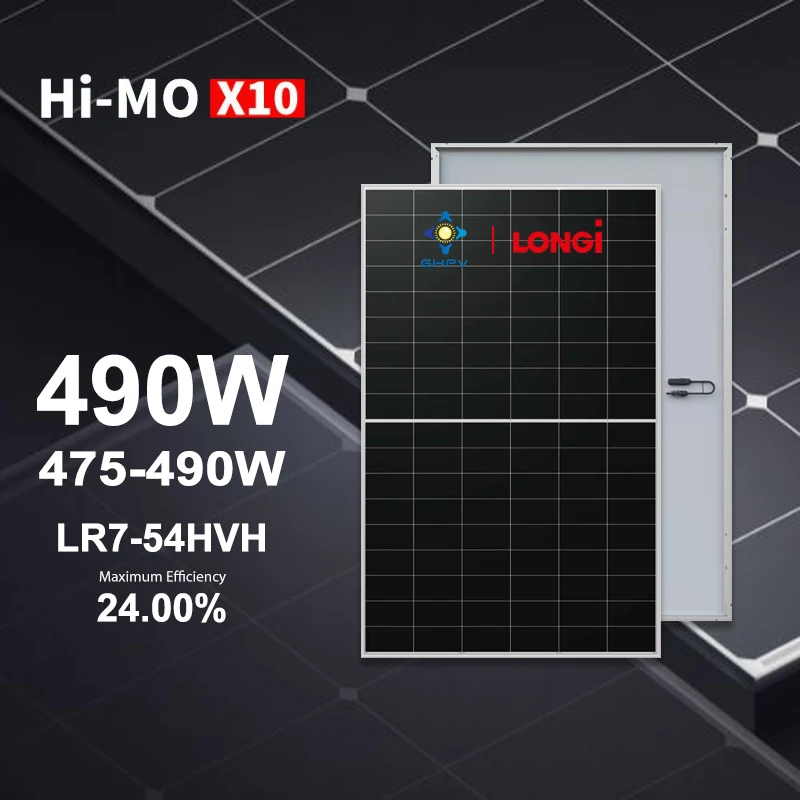 Longi Solar Panels 550W Hi-Mo X10 Half Cells 475W 480W 485W 490W Bifacial Solar Panels With Tuv/Ce Certification