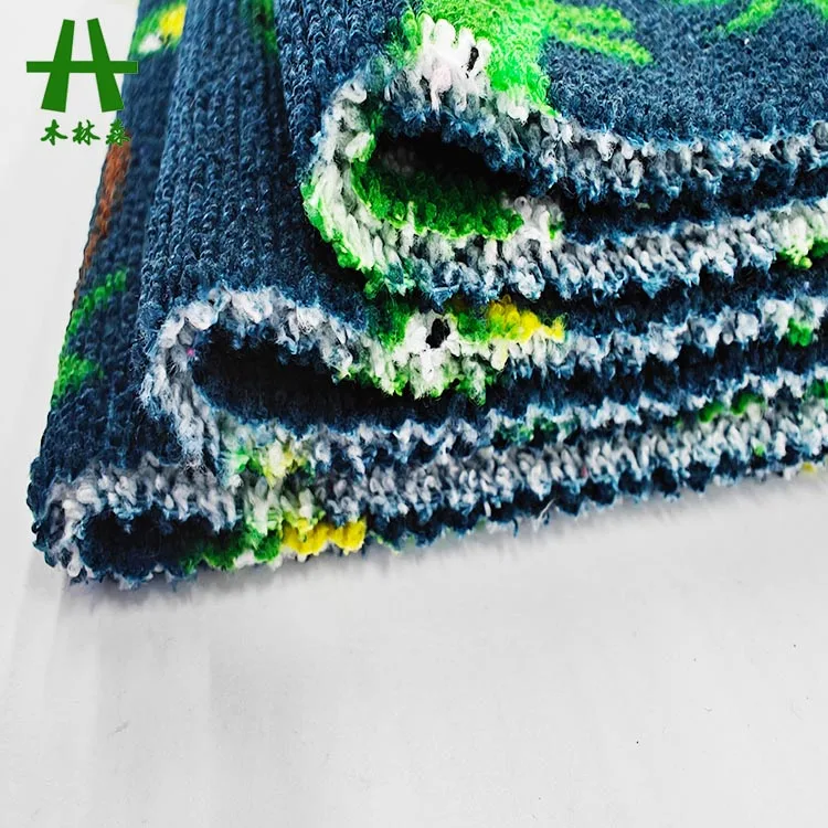 Mulinsen Textile Good Quality 100% Polyester Print French Terry Knit Fabric