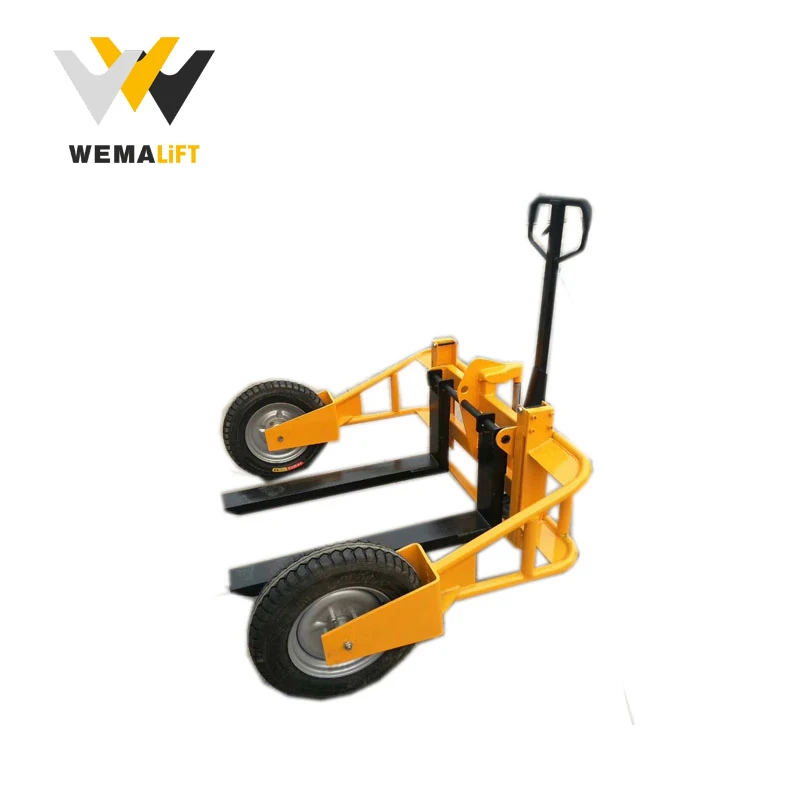 Outdoor rough terrain pallet truck for building site