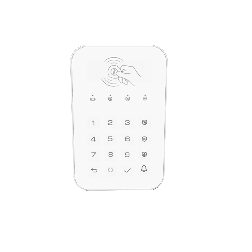 RFID Touch Keypad Wireless for Tuya Smart Home Alarm System 433MHz