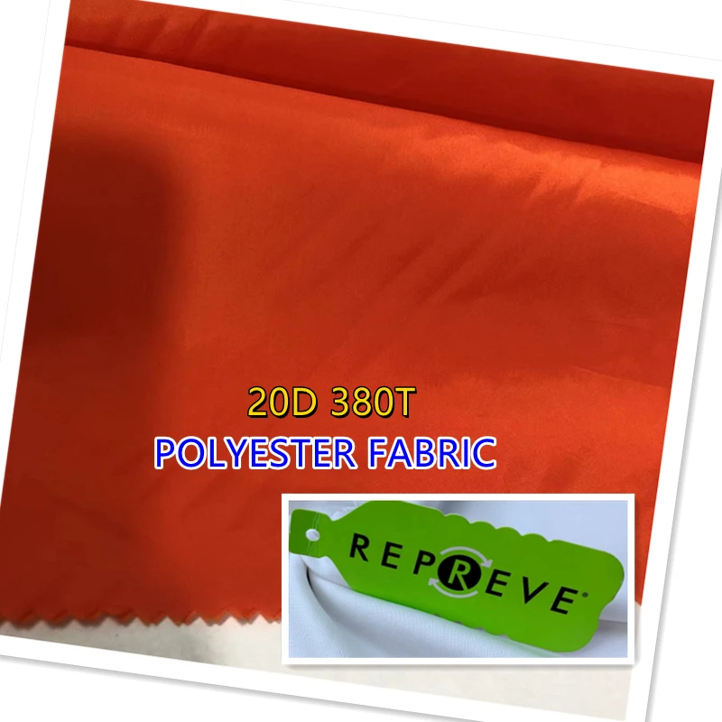 High quality 20D 380T taffeta 100 recycled polyester fabric for clothes