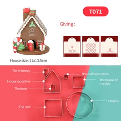 Оптовая продажа, индивидуальная форма для торта, форма для печенья, набор для рождественского печенья, набор из нержавеющей стали для имбиря