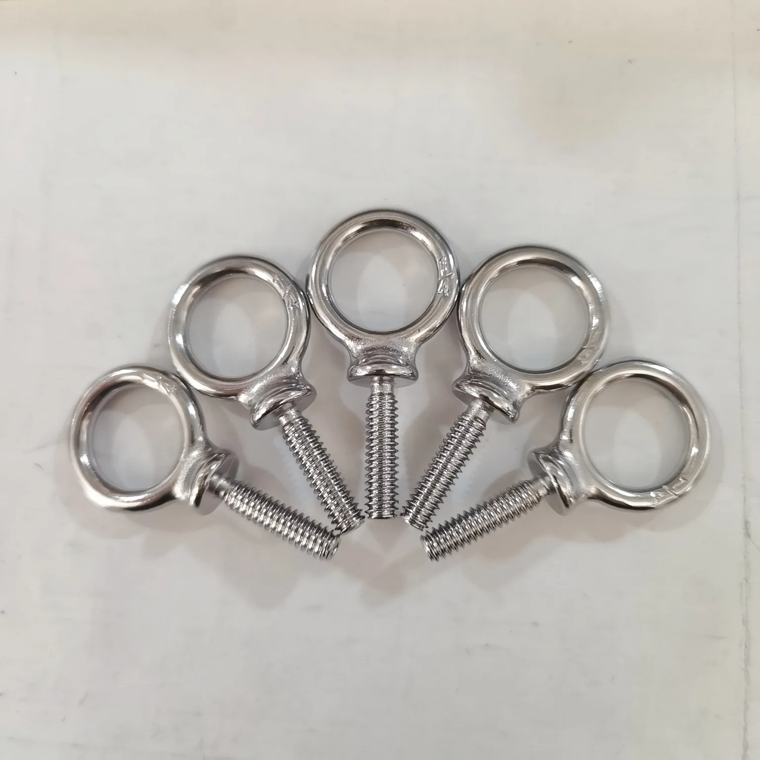 Lifting Shoulder Eye Bolts Screw 304 Stainless Steel Heavy Duty Lifting Ring Threaded with Washers and Nuts for Indoor Outdoor