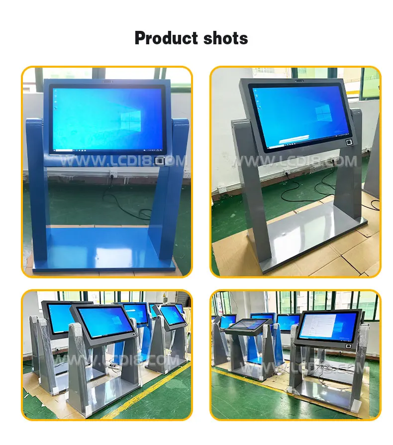 32 43 55 kiosk with touch screen convenient tft touch screen with QR scanner for people in the wheel chair