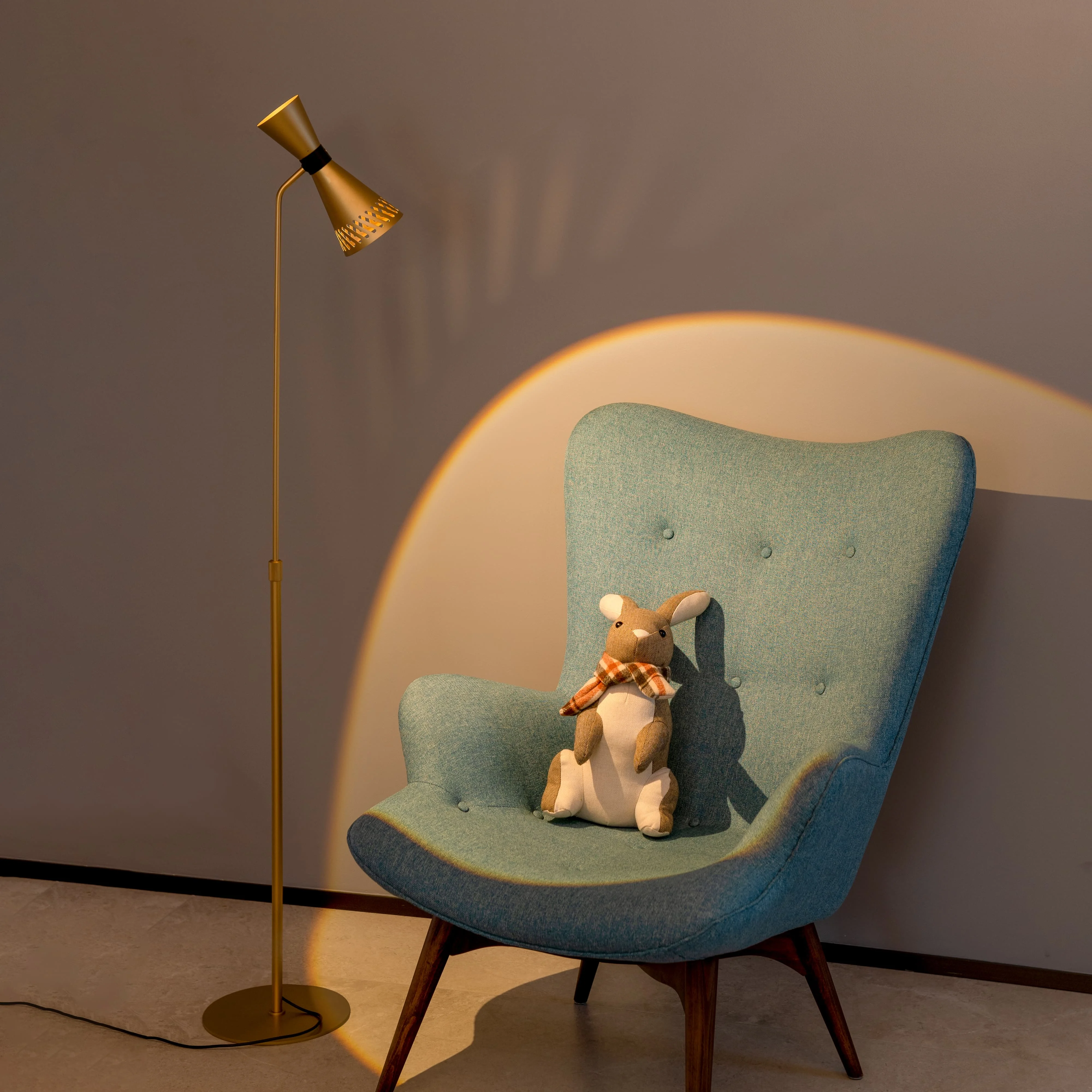 Tik Tok Sun Set Light OEM Light Al-containing Alloy Steel Dimmable Control CRI 90 LED Floor Lamp for Home Decor