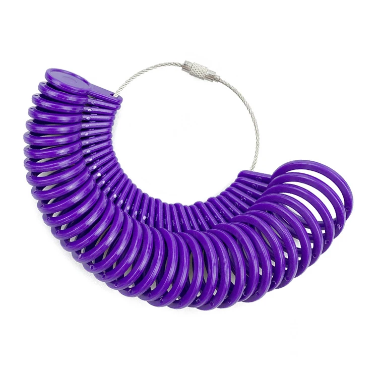 Xuqian 2021 Hot Selling Plastic Ring Sizer with US/UK Standard Jewelry Tools for Jewelry Making