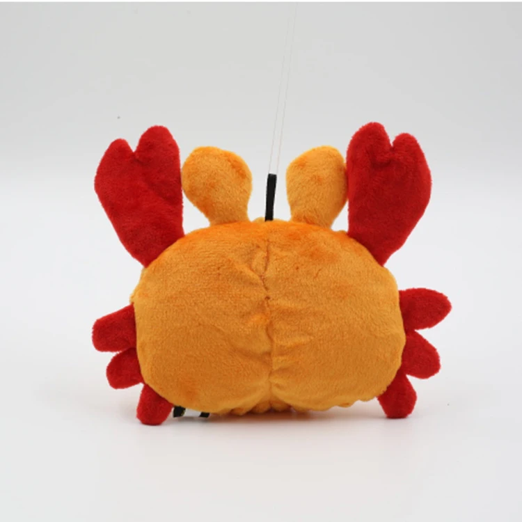 Лидер продаж, милая игрушка-краб для собак на заказ, плюшевая мягкая игрушка-жевательная игрушка для собак