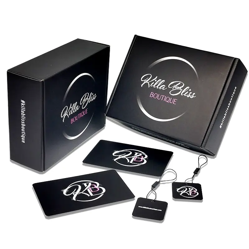  Custom Black Pink Color Private Logo Printed Corrugated Cardboard Folding Packaging Carton Paper Parcel Shipping