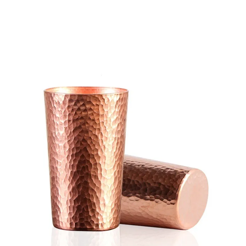 Customize Perfect Temperature Cooking Delicate Teapot Stove Top Coil Handle Thick Solid Hammered 99.98% Mug Copper Tea Cup