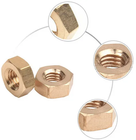 M8 M10 M12 M20 Brass Hex Nut DIN933 Copper Nut