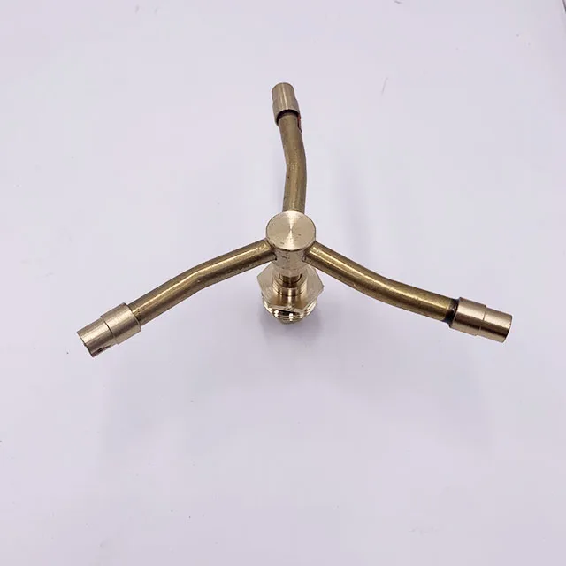 3/4 Arm Copper Rotary Sprinkler Garden Lawn Irrigation Watering Nozzle Sprayer Rotating Brass Sprayer