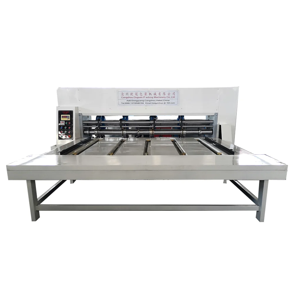 RS4 Rotary Chain Feeding Slotting Machine / corrugated cardboard creasing slotter machine / carton box making machine