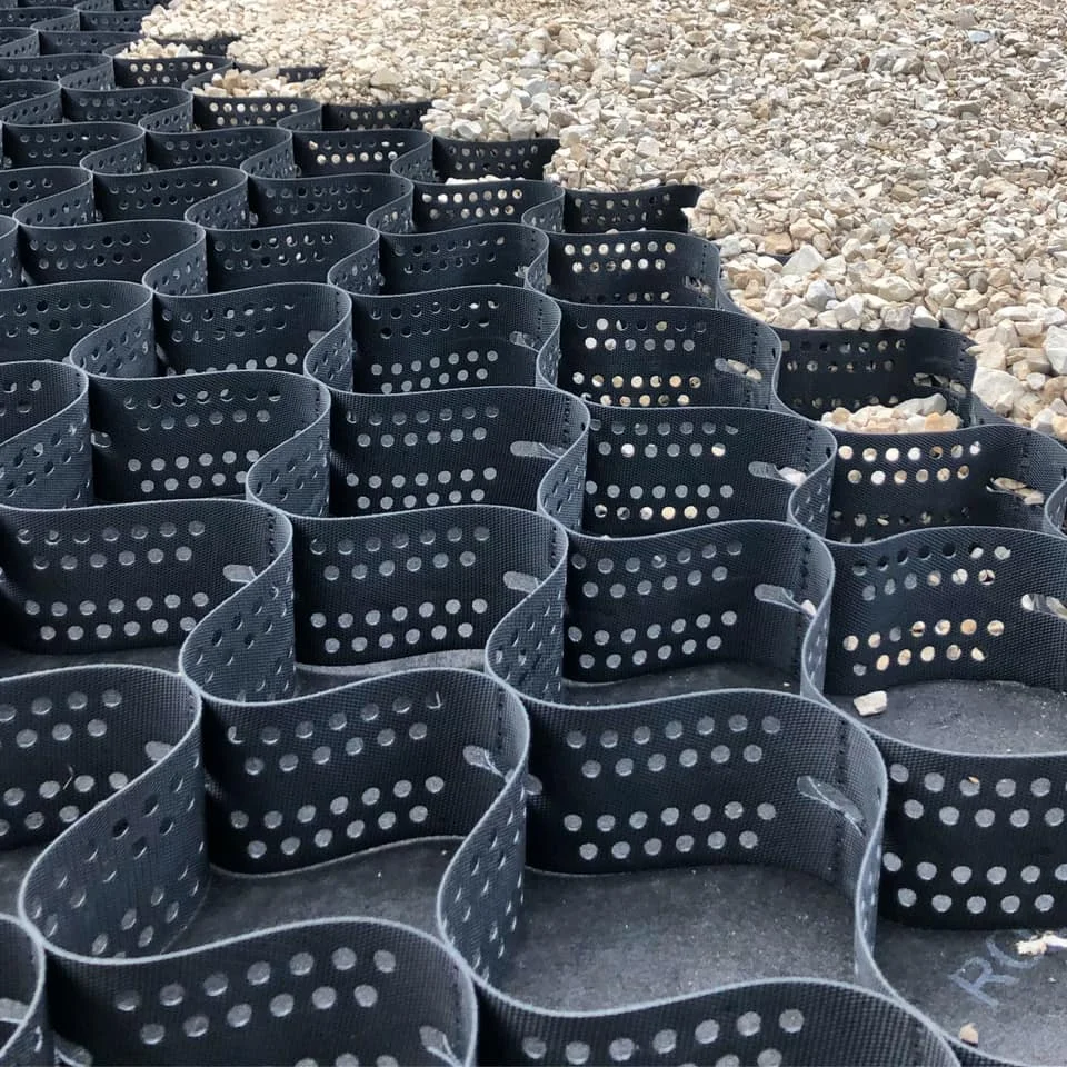 Высококачественная дорожная арматура из пластика HDPE Geocell для стабилизатора гравия почвы