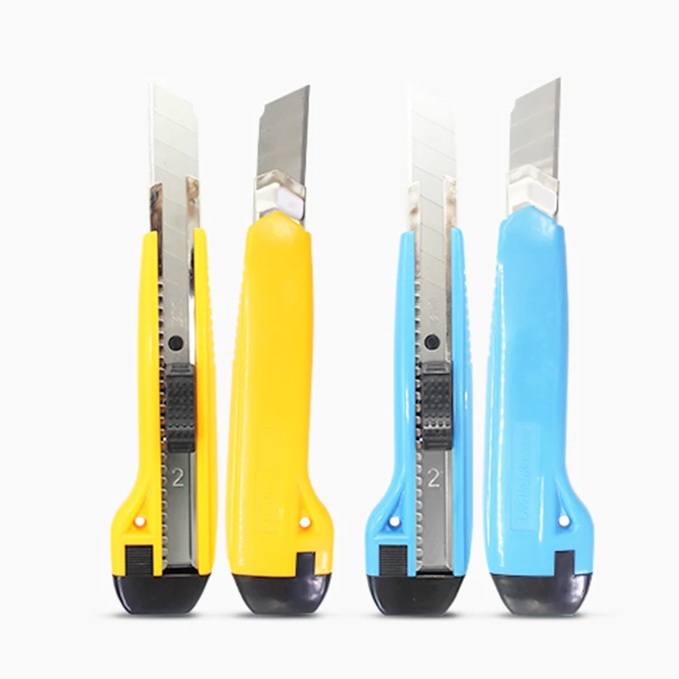 
Wholesale custom supply amazon hot style available art knife color plastic safety stainless durable utility art knife for office 