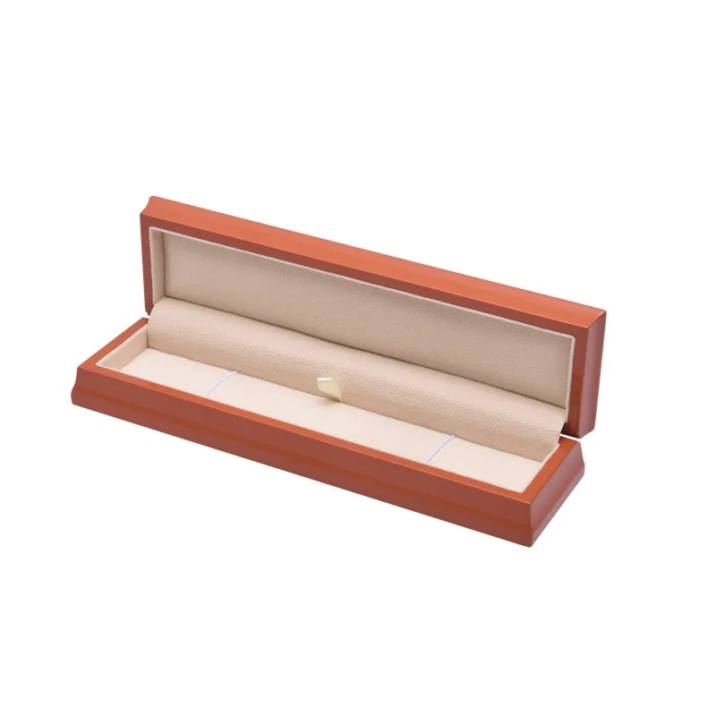 high end factory manufacture jewelry storage case high glossy classic piano lacquer popular wood single wedding jewelry ring box