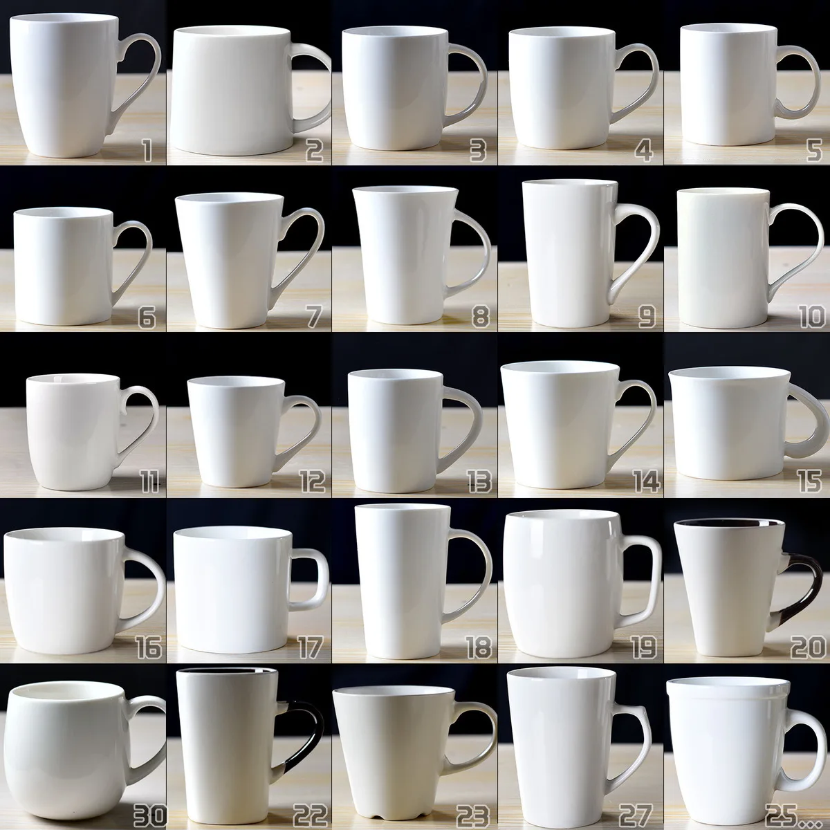 Wholesale White Ceramic Mugs Enamel Bamboo Sublimation Mugs Daily Life Travel Christmas Wedding Party