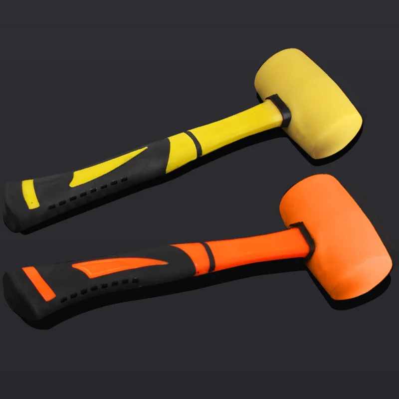 Customized Plastic Handle Rubber Mallet/Rubber Mallet hammer/colorful Rubber Mallet