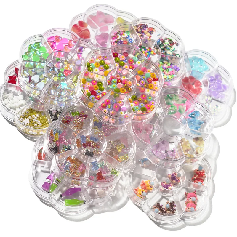 2022 Ins Hot Sale 3d Cute Resin Nail Art Decorations Nail Charms Jelly Ornaments Diy Manicure Accessories
