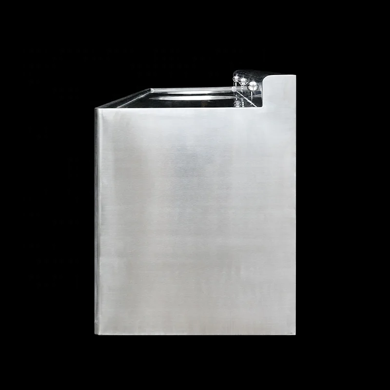 Stainless Steel Double Bowl Bathroom Sink Commercial Wall Hung Wash Basin Sink