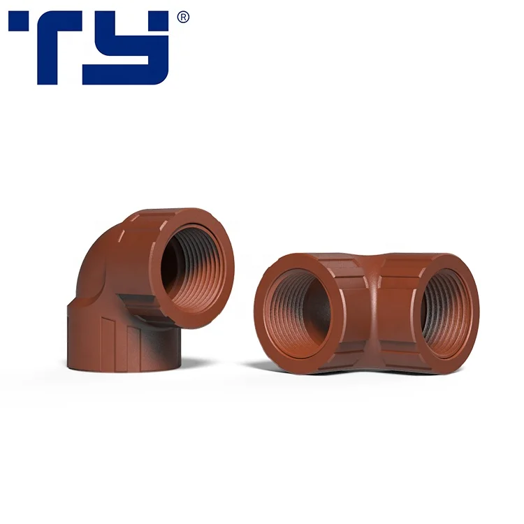 Hot Selling Manufacturer High Quality PP Threaded Pipe Fittings IRAM Standard Water Supply PPH Male Elbow 90 Degree