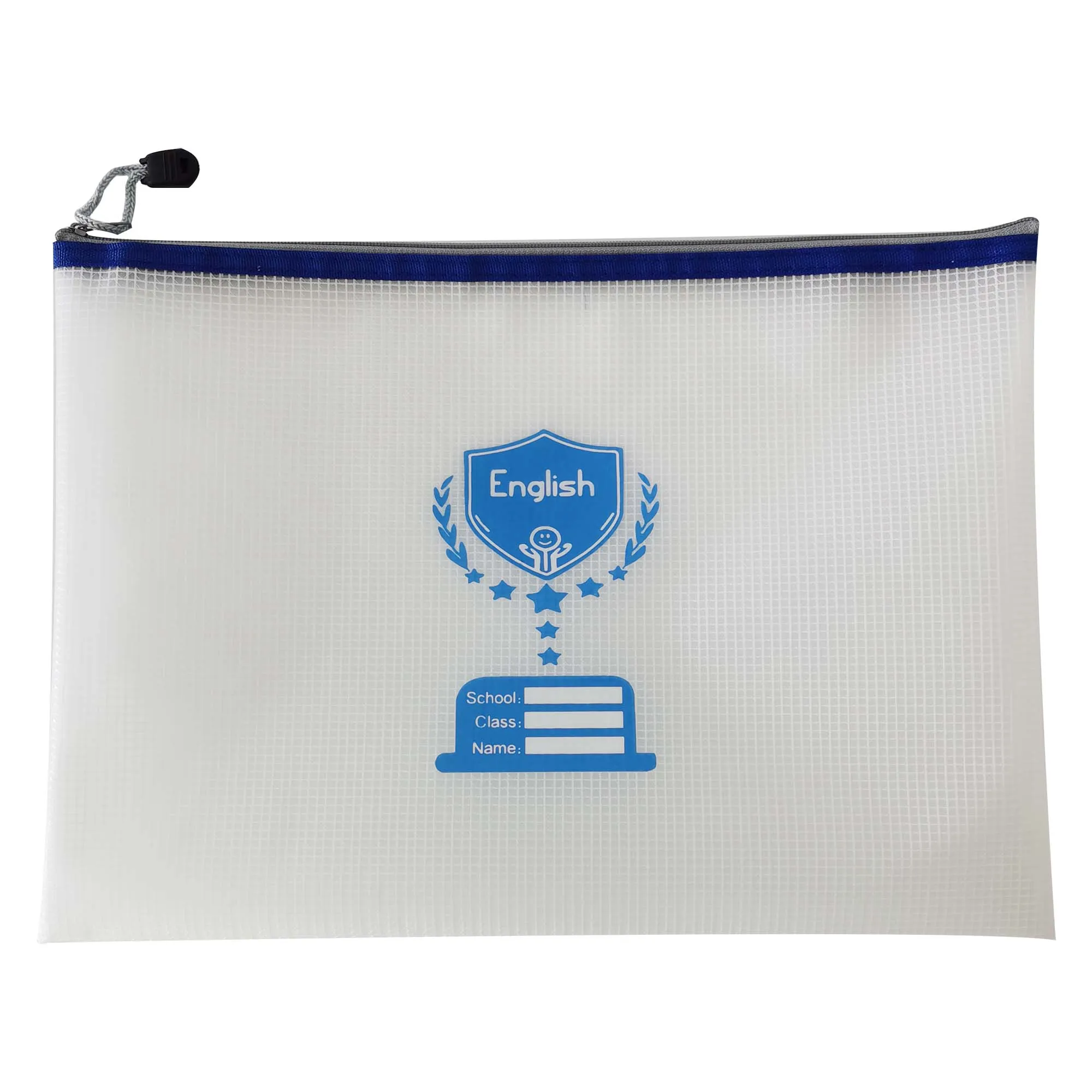 Subject Printed EVA Zipper Student document folder Bag Eco-friendly Mesh Zipper plastic Bag File Folder Accessories EVA