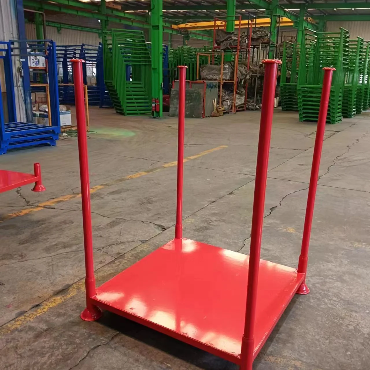 Сверхпрочные Индивидуальные складные Складные стеллажи с порошковым покрытием для поддонов шин стеллажи для хранения стеллажей с сеткой