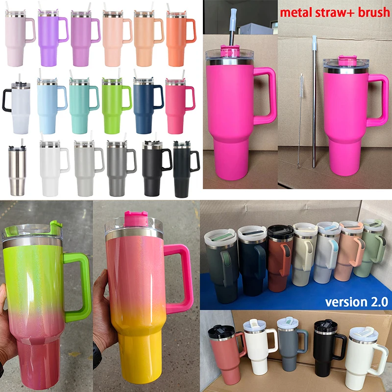 40oz tumbler Double Wall Thermal Insulated Drinking Glasses Coffee Mugs for Latte Cappuccino Espresso Glass Tea Cups With Handle