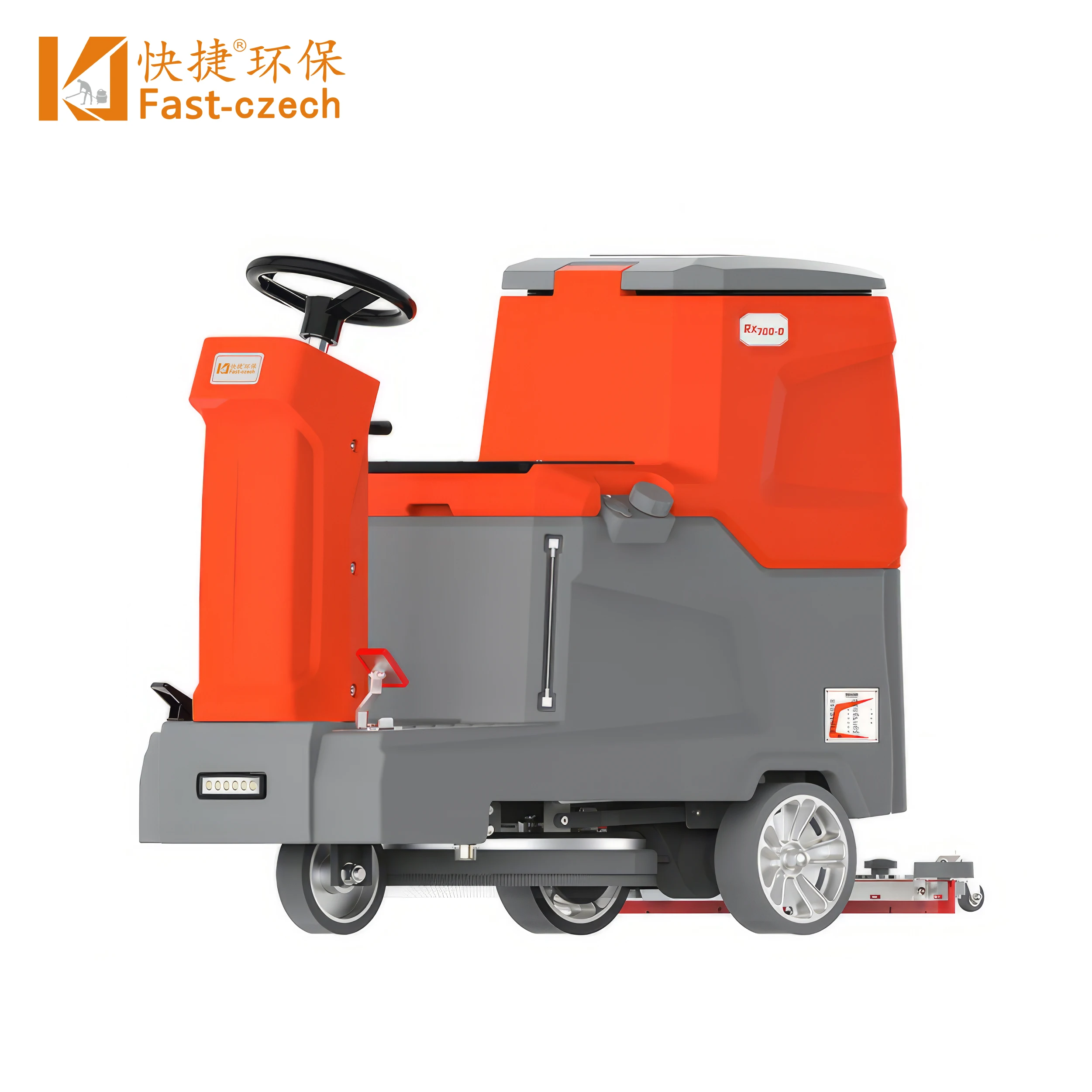 Fast-czech R-X700-D integrated high cost-effectiveness ride-on floor scrubber washing scrubbing vacuuming machine for floor