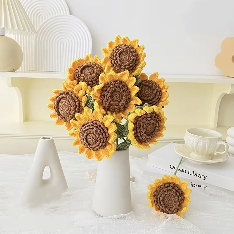Wholesale European and American Small Daisy Bouquet Artificial Flowers Living Room Decoration  Wedding Decoration