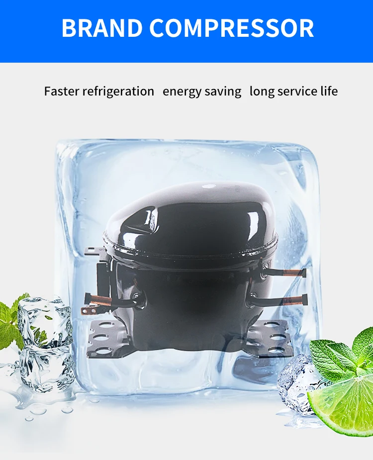 Factory wholesale 2 door counter chiller worktop refrigerator undercounter freezer