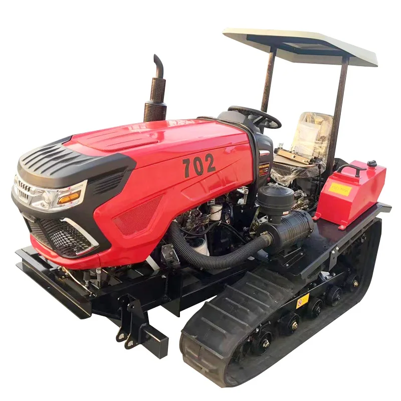 Amphibious Cultivated Land 50hp 60hp 70hp Crawler Tractor Farm Cultivator Rotary Tiller For Sale