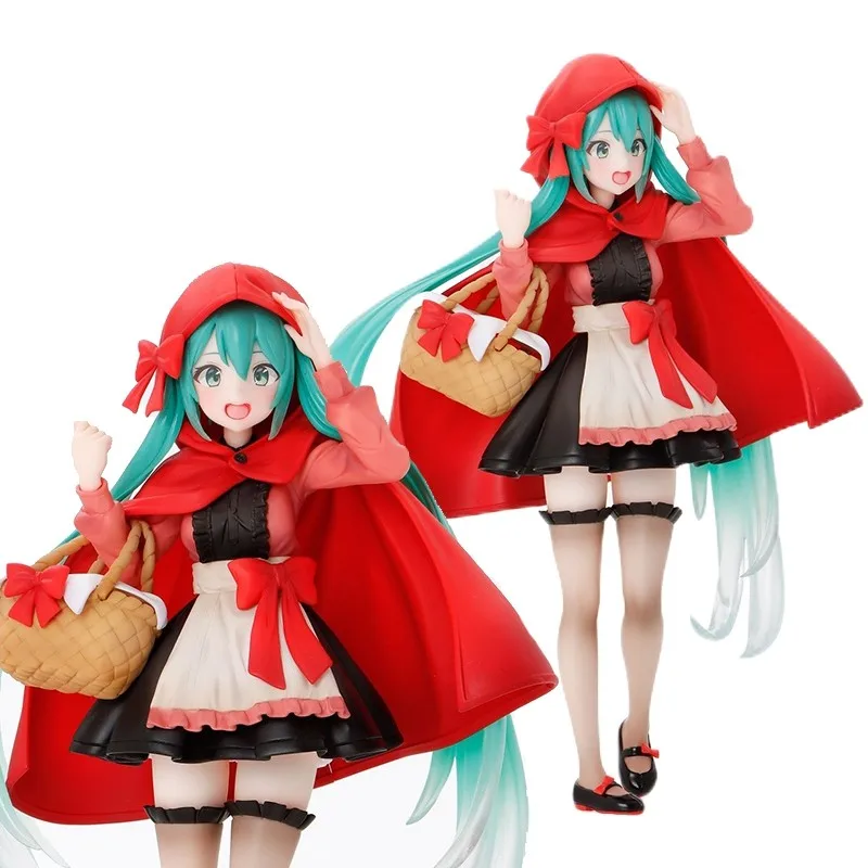 18CM Virtual Singer Anime Action Figure Two-dimensional Girl Little Red Riding Hood Model Toy Child PVC Doll