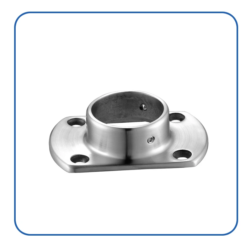Stainless Steel Stair Handrail Railing Accessories Mirror Polished Round&square Pipe Base&cover Flange Plate - Buy Stainless Ste