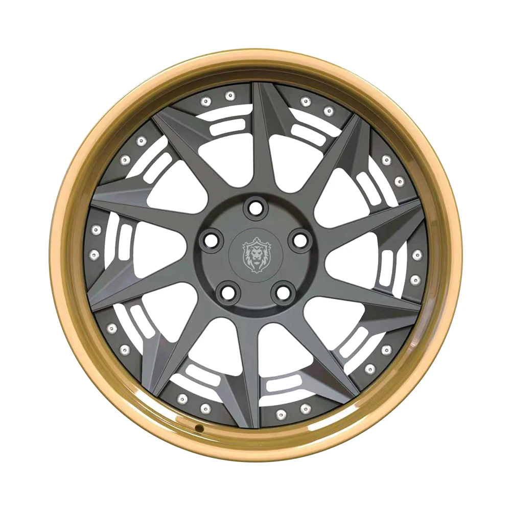 2 piece custom forged wheel aluminum alloy passenger car rims wheels