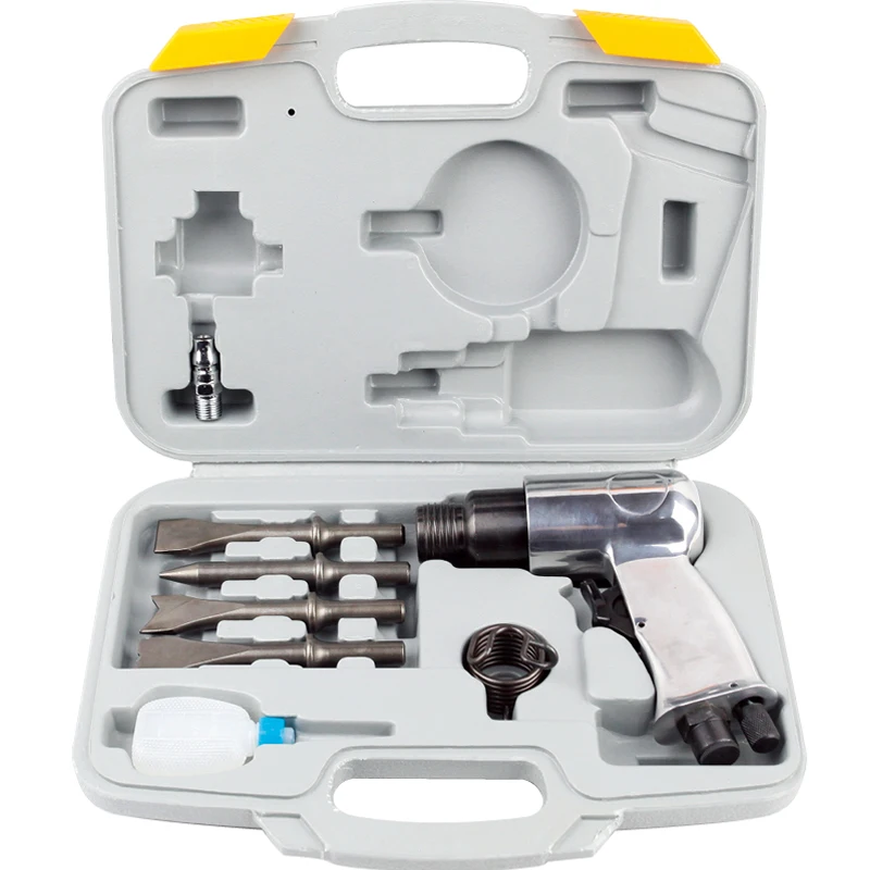 Pneumatic Tools Air Hammer 150mm Heavy Duty Air Compressor Pneumatic Hammer with Chisel Bits Tool Kit compressor