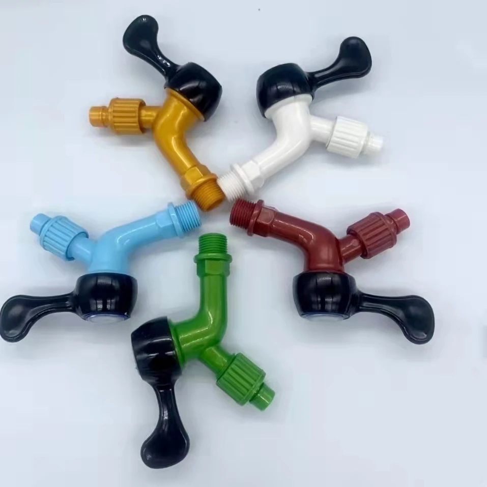 LJ-350 Water Tap White Waterfall Basin Bathroom Faucet Wholesale PP Kitchen TAP PLASTIC TAP