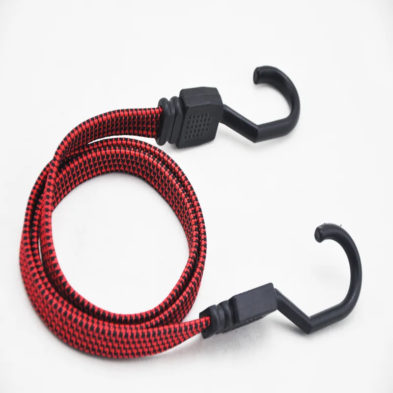 Adjustable Flat Bungee cord Elastic Straps with Hooks Heavy Duty Cord for Luggage