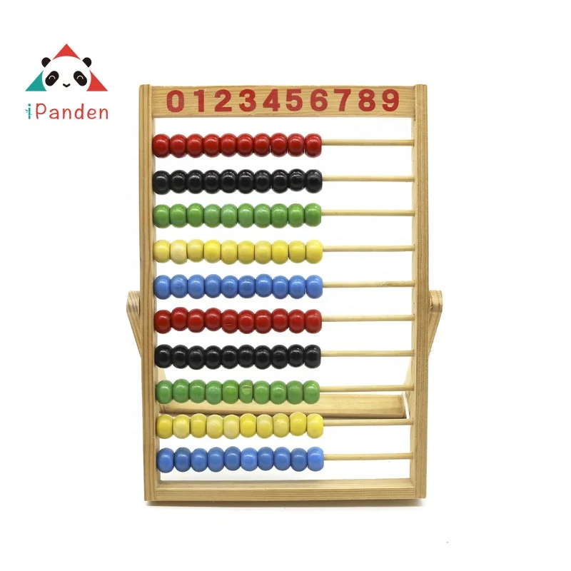Educational toys beads kit wooden abacus flame wooden toys abacus calculation shelf abacus math