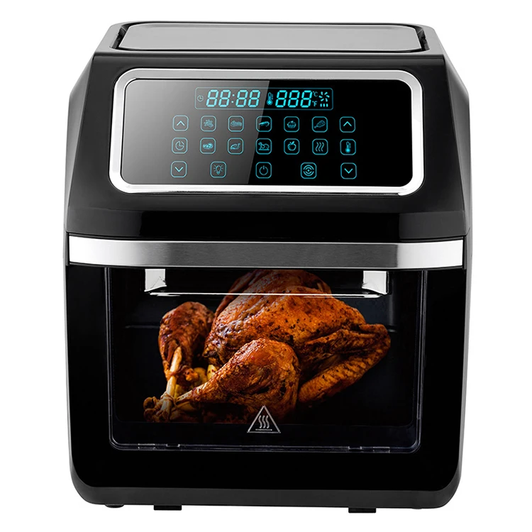 smart kitchen 12L large capacity multifuncional temperature control digital touch screen oil less visible air fryer oven
