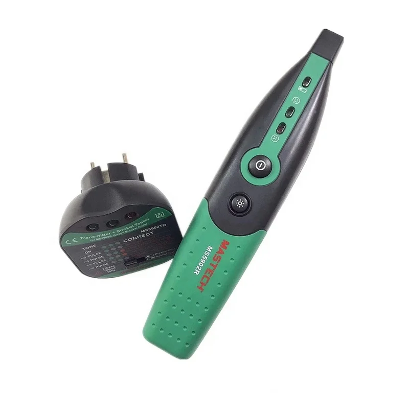MS5902 Automatic Circuit Breaker Finder Fuse Socket Tester AC 220V/110V with Flashlight Plug Socket Tester