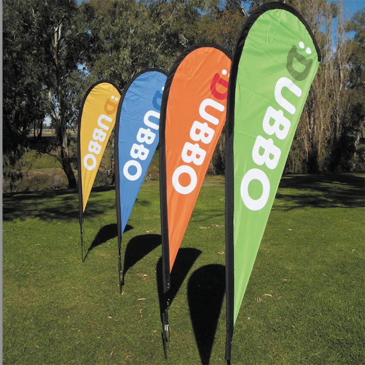 business advertising banner printed custom flags teardrop flag beach banners beach flags with double sides printing