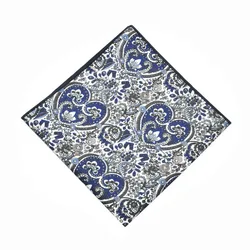 fancy new fashion mens black and grey cotton hanky handkerchief