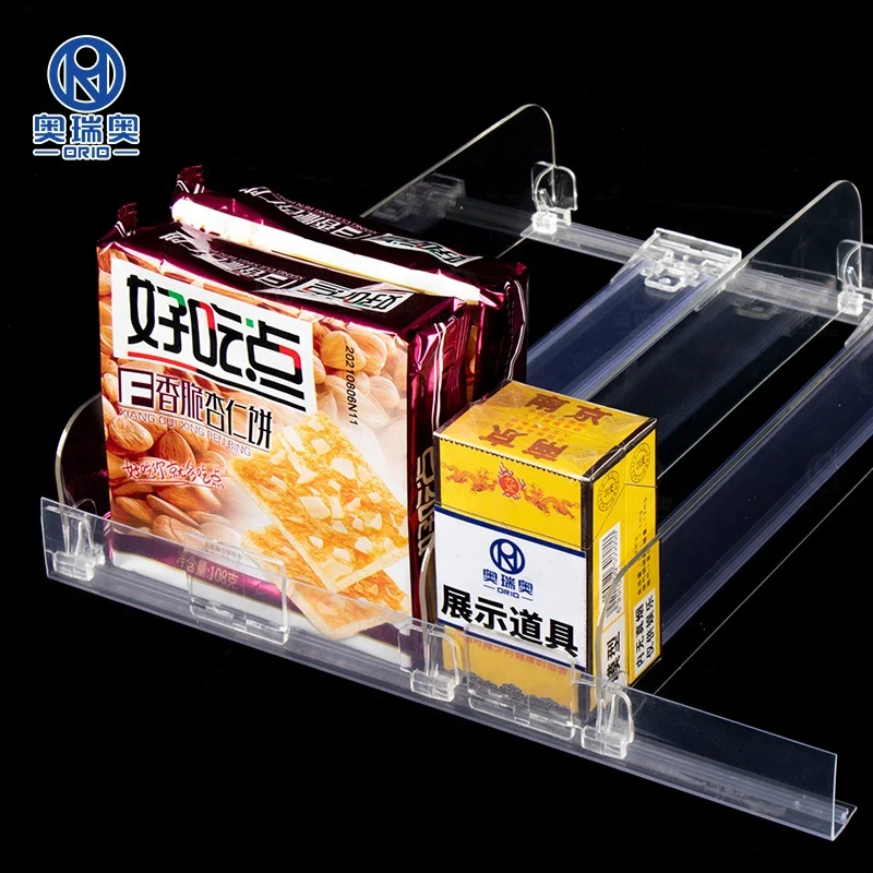 Wholesale Convenience Sale Plastic Shelf Pusher Supermarket Display Shelf Pusher Rack